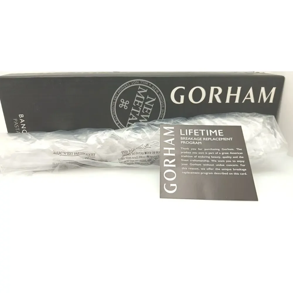 Gorham Banquet Pasta Fork New Metal Flatware Glossy NEW In Box!